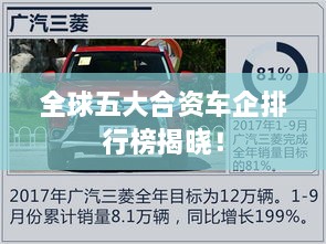全球五大合資車企排行榜揭曉！
