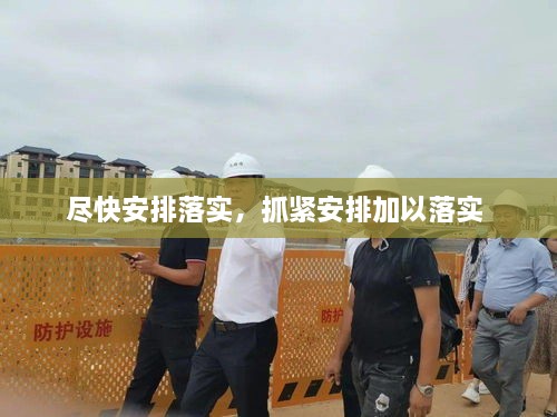 盡快安排落實，抓緊安排加以落實 