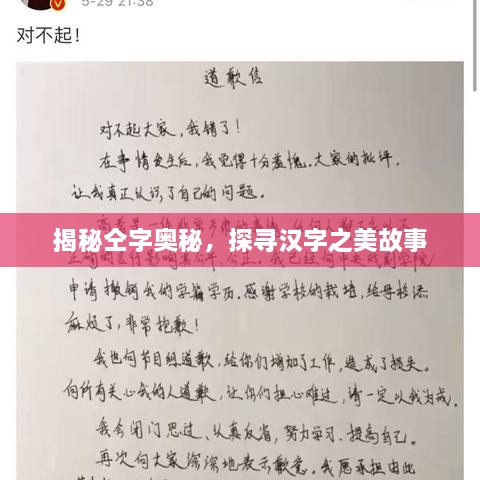揭秘仝字奧秘，探尋漢字之美故事